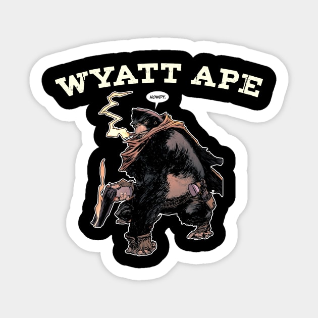 Wyatt Ape Sticker by Nerdology